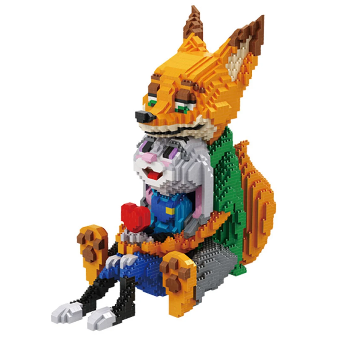 4600 Pcs Zootopia Micro Building Blocks Judy Rabbit Anime Action Figures Nick Fox Collection Mini Bricks Toys for Children