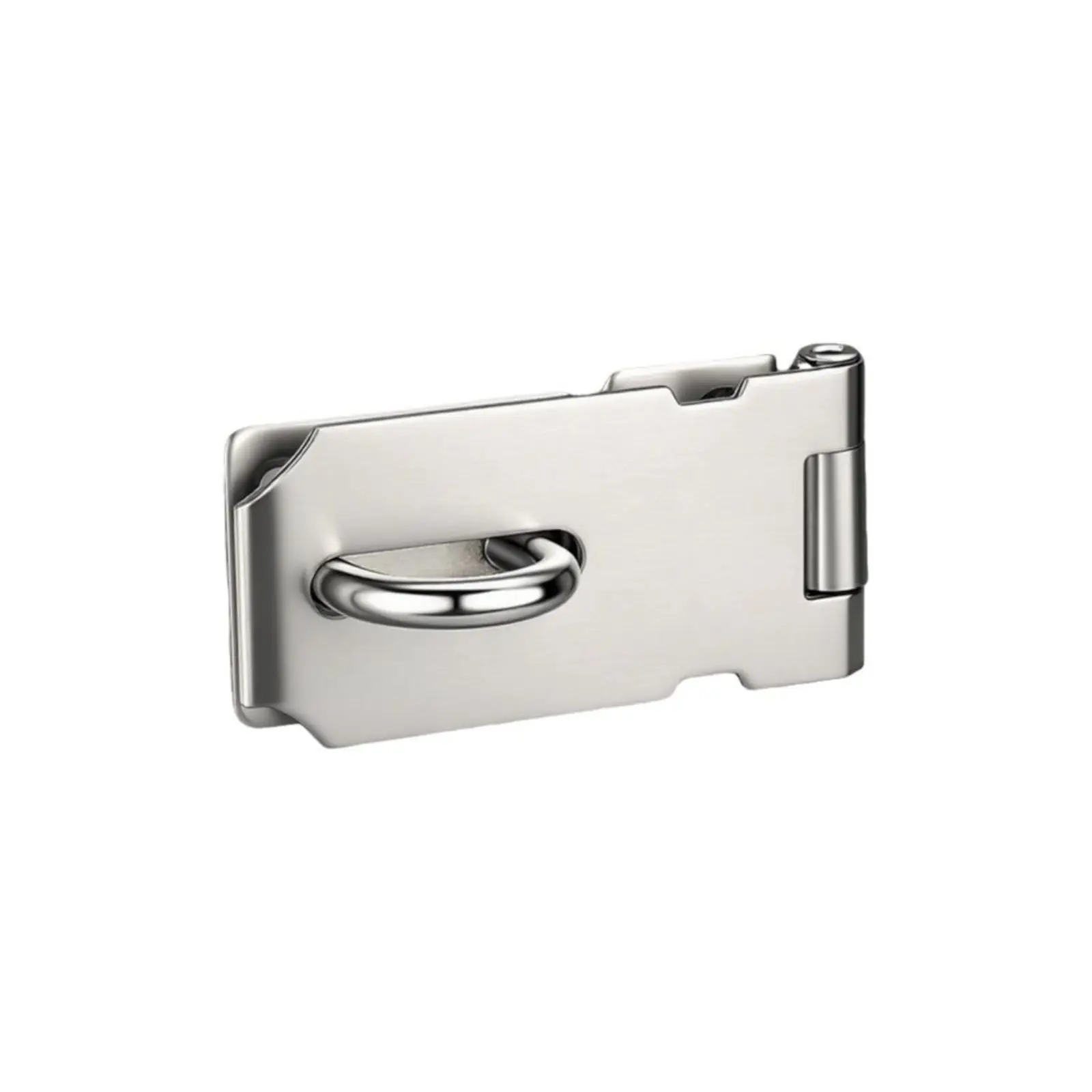 Stainless Steel Door Latch, 90-Degree Right Angle No-Drill Lock, Security Bolt for Interior & Exterior Doors, Household Security