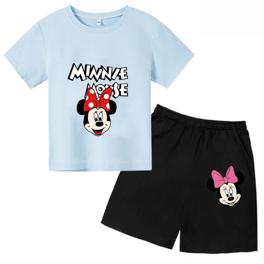 

Mickey Mouse Shortsleeve T-Shirt & Shorts Set For Kids - Disney-Inspired, Summer Casualwear