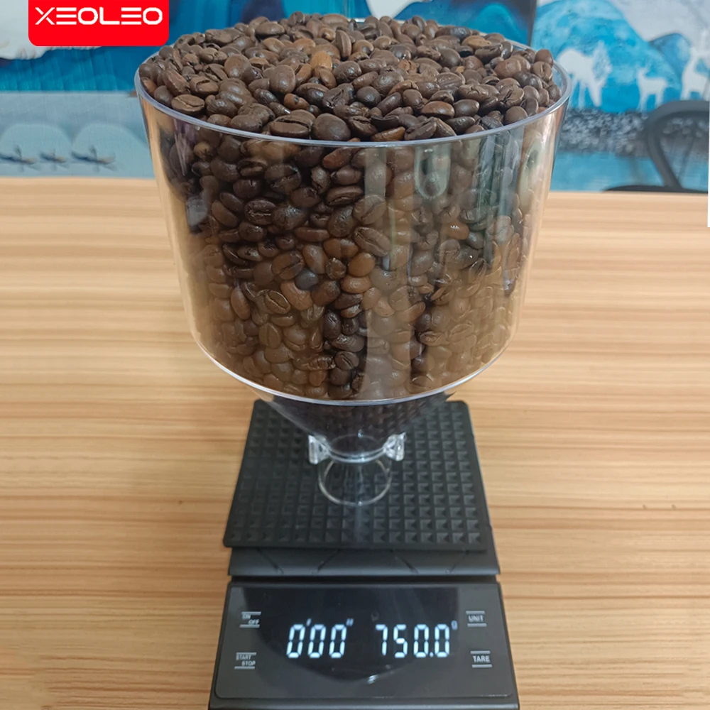 Xeoleo-透明なコーヒーグラインダー,750g, 40mm, 022, 018, 019, 020, 021