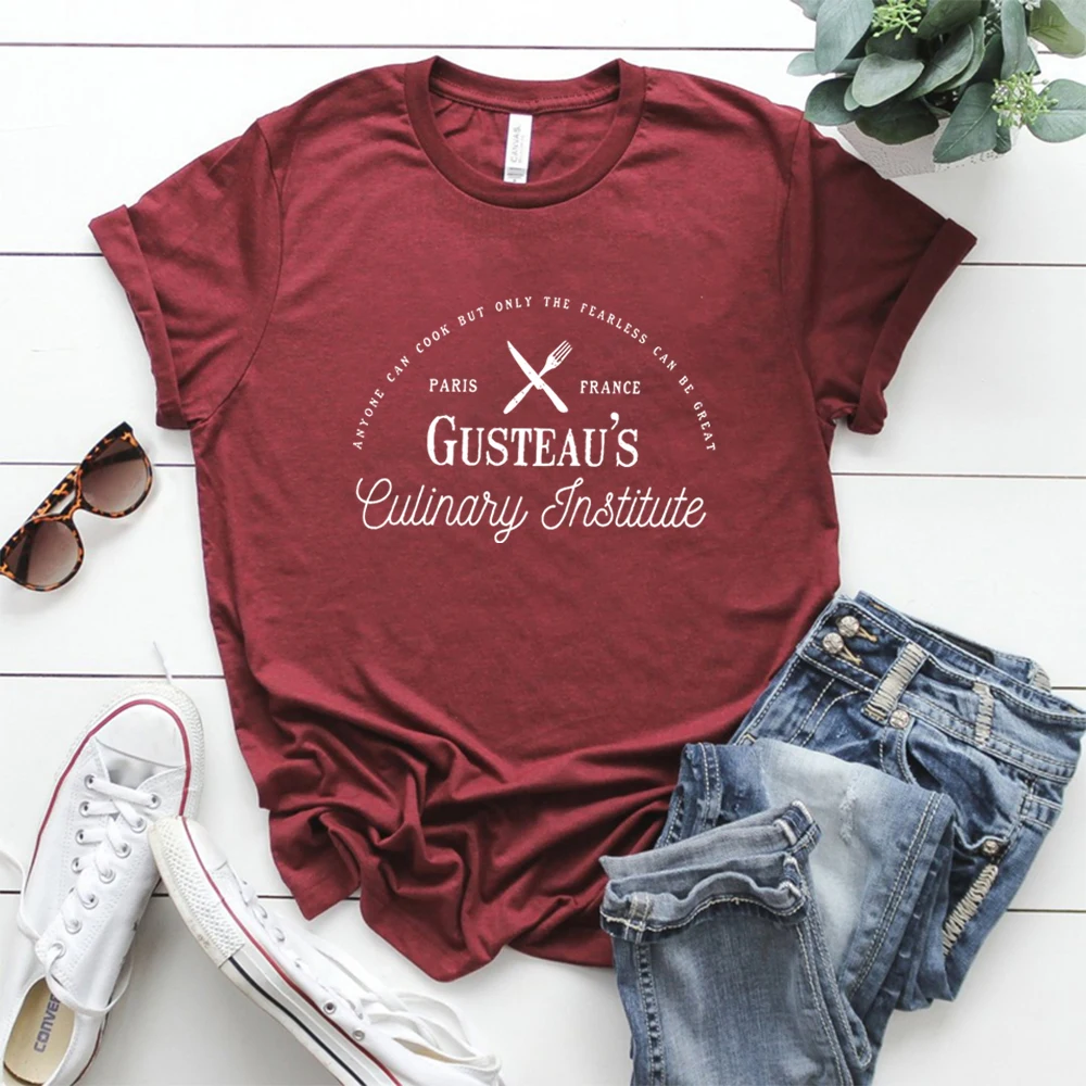 Gusteau’s Culinary Institute   T Shirt Vintage Ratatouille Shirt Tv Show Inspired Shirt Cooking Lover Shirt Unisex Graphic Tee