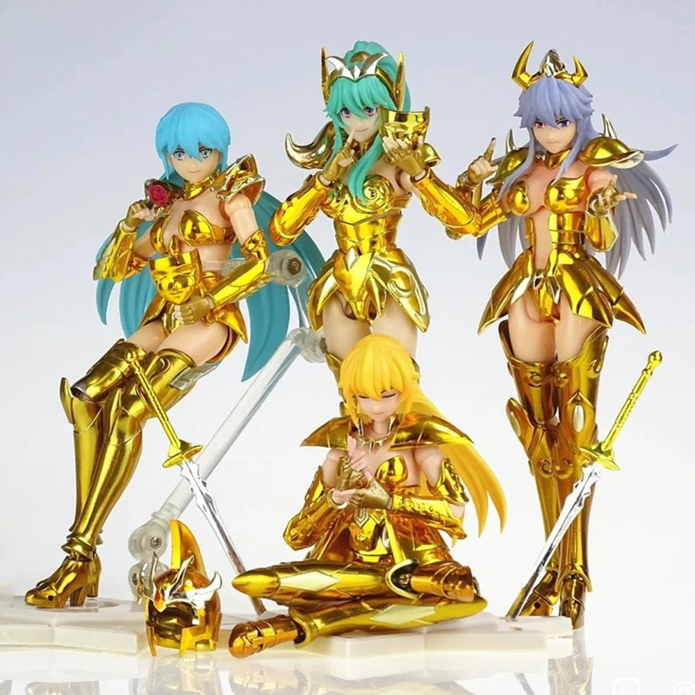 

GT Saint Seiya Cloth Myth EX Scorpio's Geraldine/Virgo's Verna/Aries's Dolores/Pisces Venus Knights of the Zodiac Action Figure