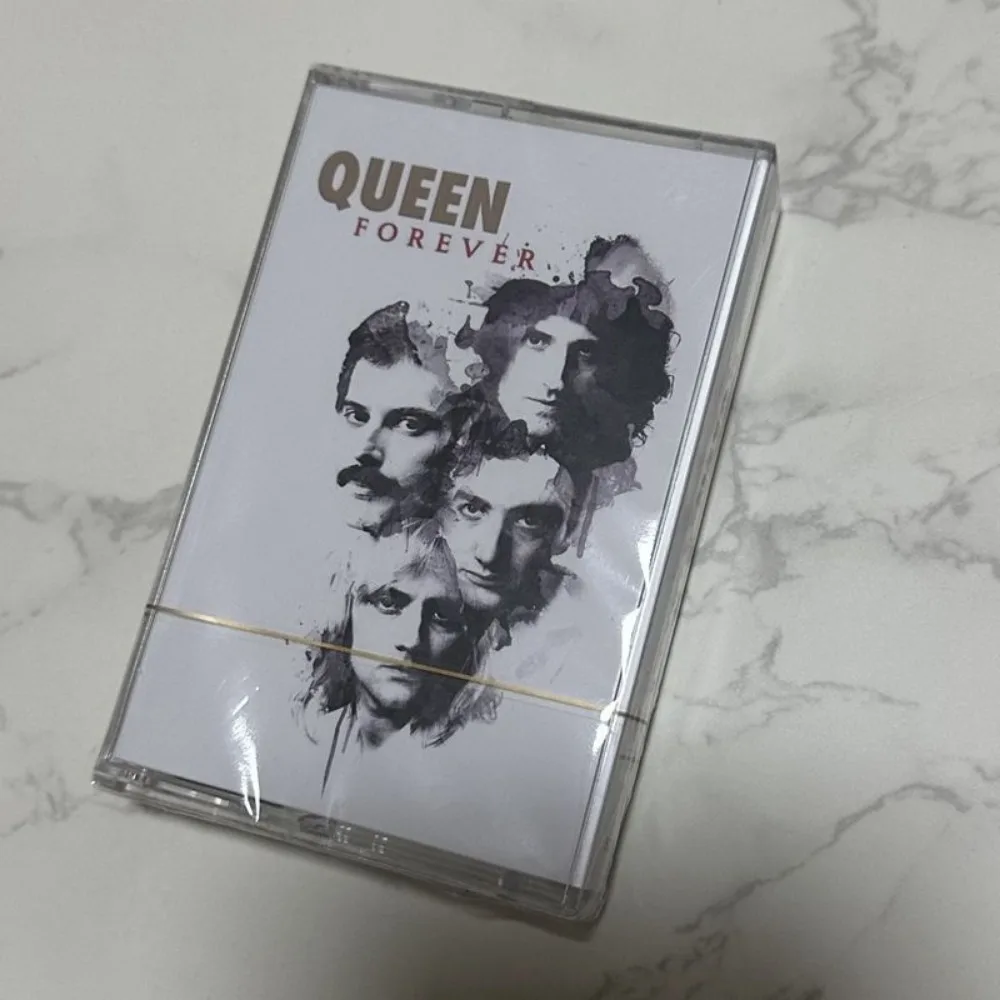 

Brand New Sealed Cassette Tape Queen Forever Rock Music Album Legendary British Rock Band Anthems Collection with Lyric Book