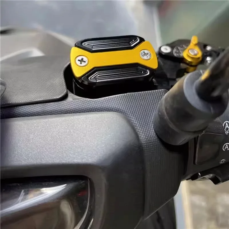 Accesorios para motocicleta, tapa de tanque de líquido de frenos, cubierta de bomba de freno para YAMAHA NMAX 155 125 NMAX155 NMAX125, modificación
