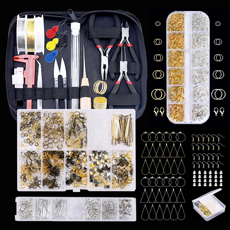 Jewelry Making Kit – Tools, Copper Wires, Findings for Repair & Beading 1