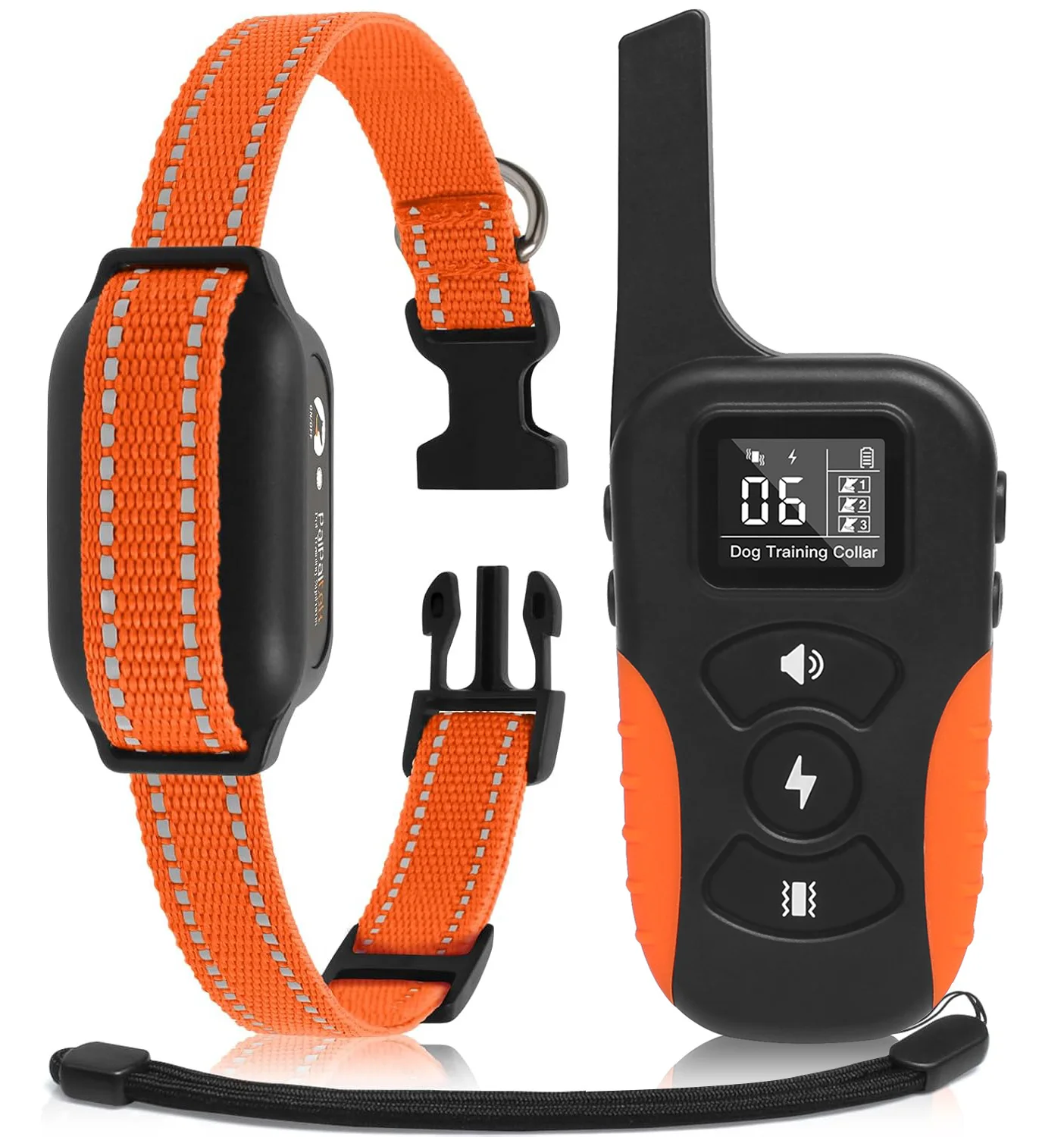 

IPX7 Waterproof Pet Barking Stop Electric Shock Dog Training Collar with Remote for All Breeds