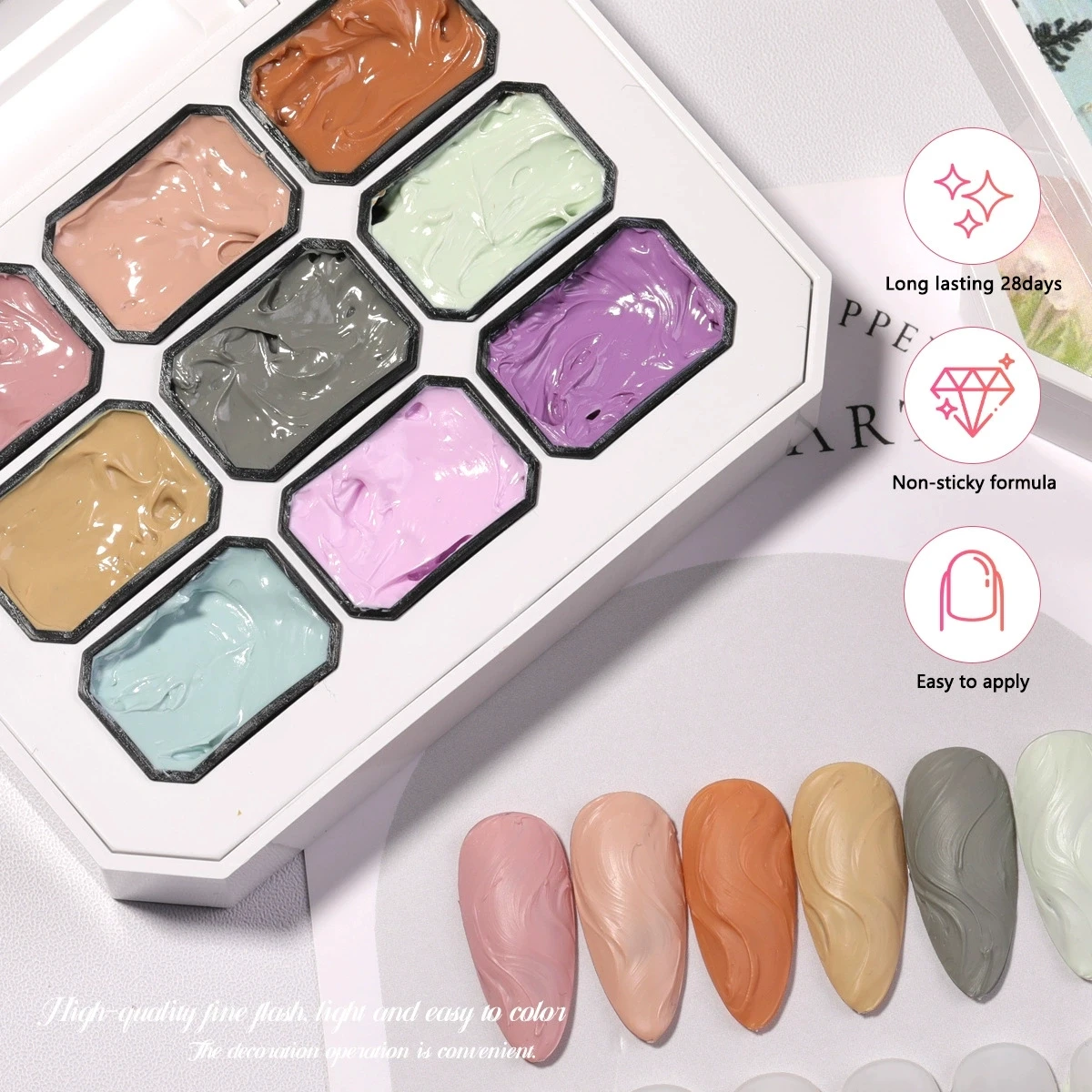 1 مجموعة/2 قطعة الصلبة مسمار الربت الغراء النفط اللوحة نقل الطباعة UV و LED طلاء الأظافر هلام الفن 100 قطعة بات الإسفنج 1 قطعة كليب الشتاء