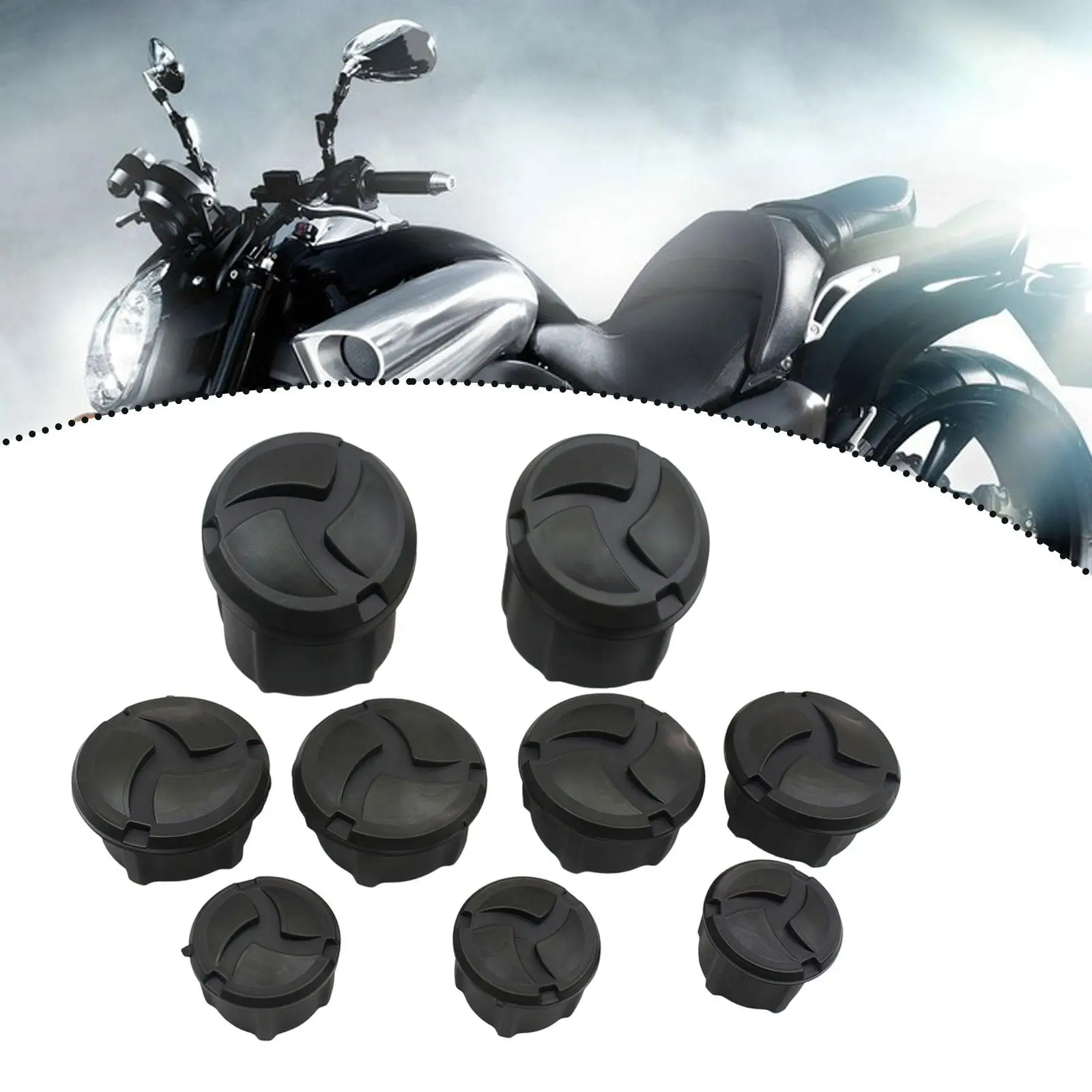 

Frame Hole Cover Caps Replacement Plugs Decorative Frame Caps Set, for R1250GS