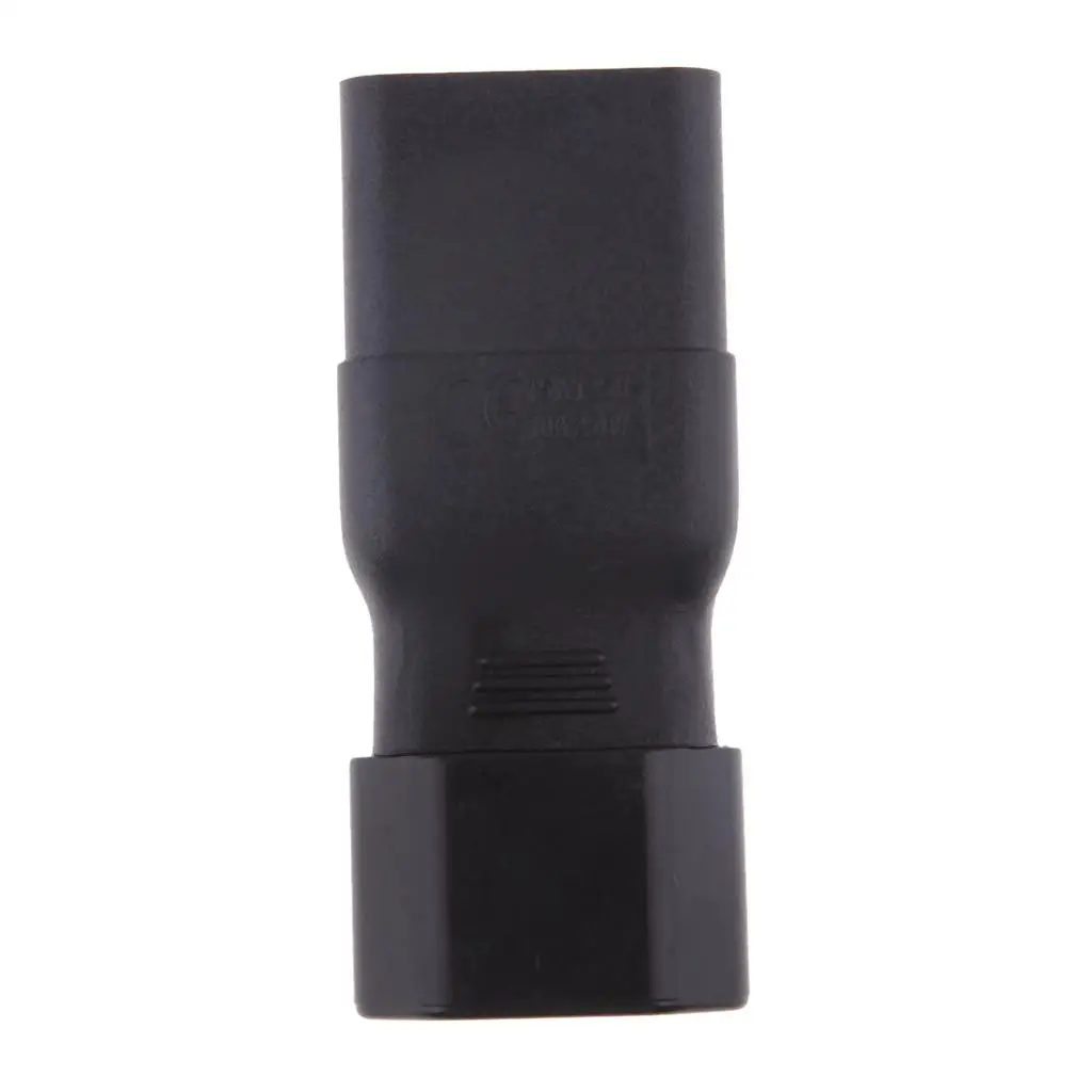 C19 to C14 Power Adapter Converter ABS Extension Cable Plug Adapter Universal Electric Outlet Conversion for Office