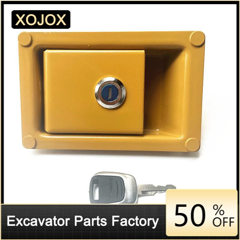 

For XOJOX Excavator Side Door Lock Hydraulic Pump Side Door Lock with Key High Quality Accessories