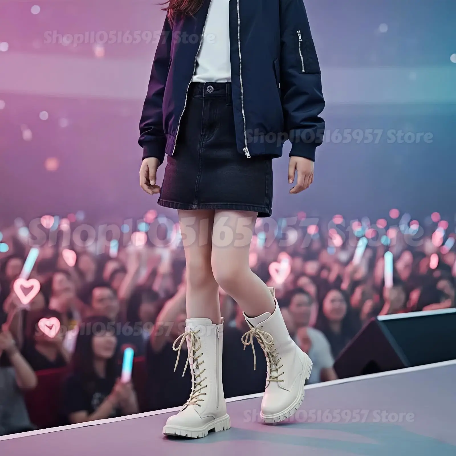 Bottes longues en cuir pour filles, bottes de cosplay, chaussures de jeu de rôle, bottes de cosplay pour filles, accessoires de fête de carnaval d'Halloween, bottes blanches