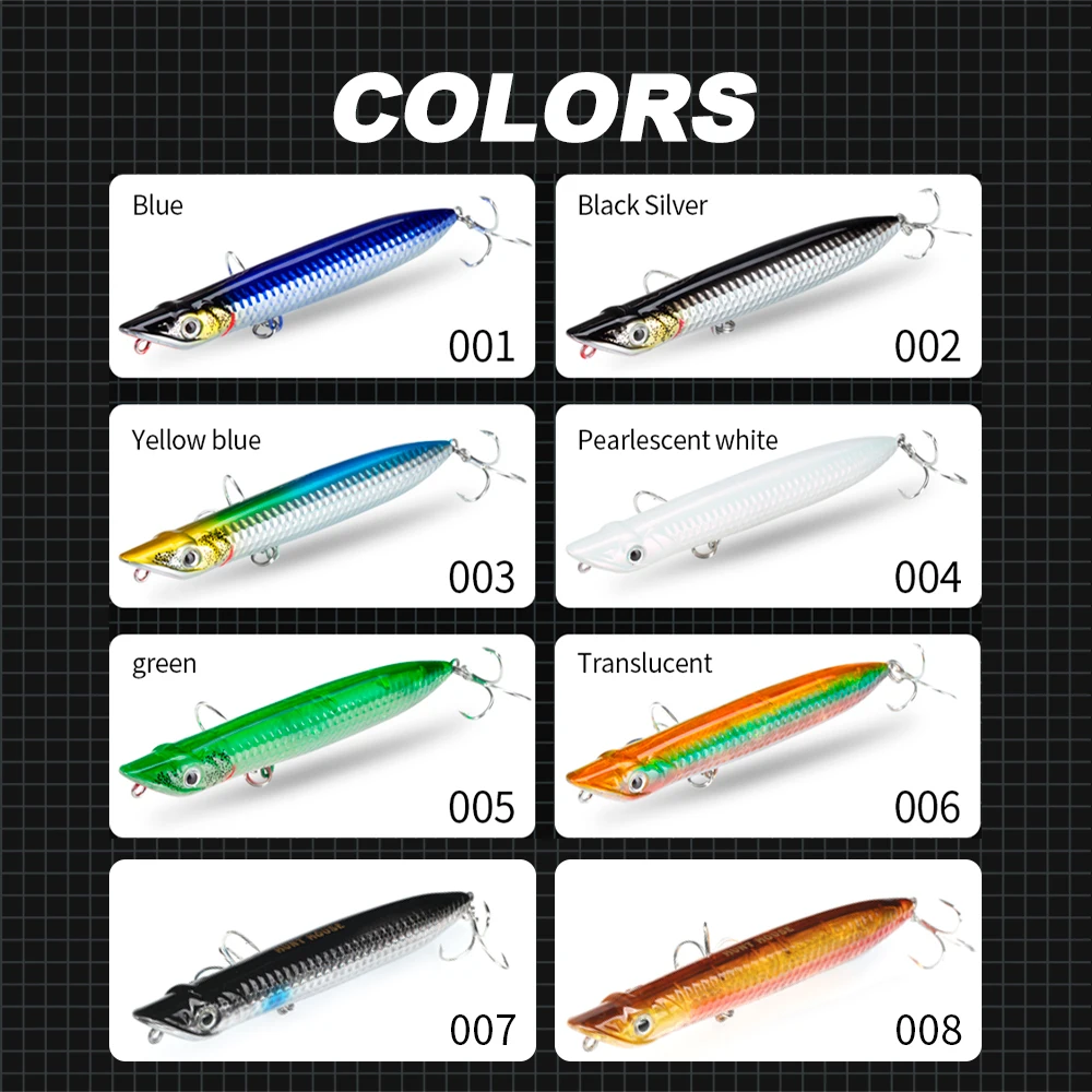 Hunthouse SLAP WALKER Pencil Fishing Lure Floating Surface 110mm 125mm Hard Bait Popper Topwater WTD Saltwater Bass Fish Tackle
