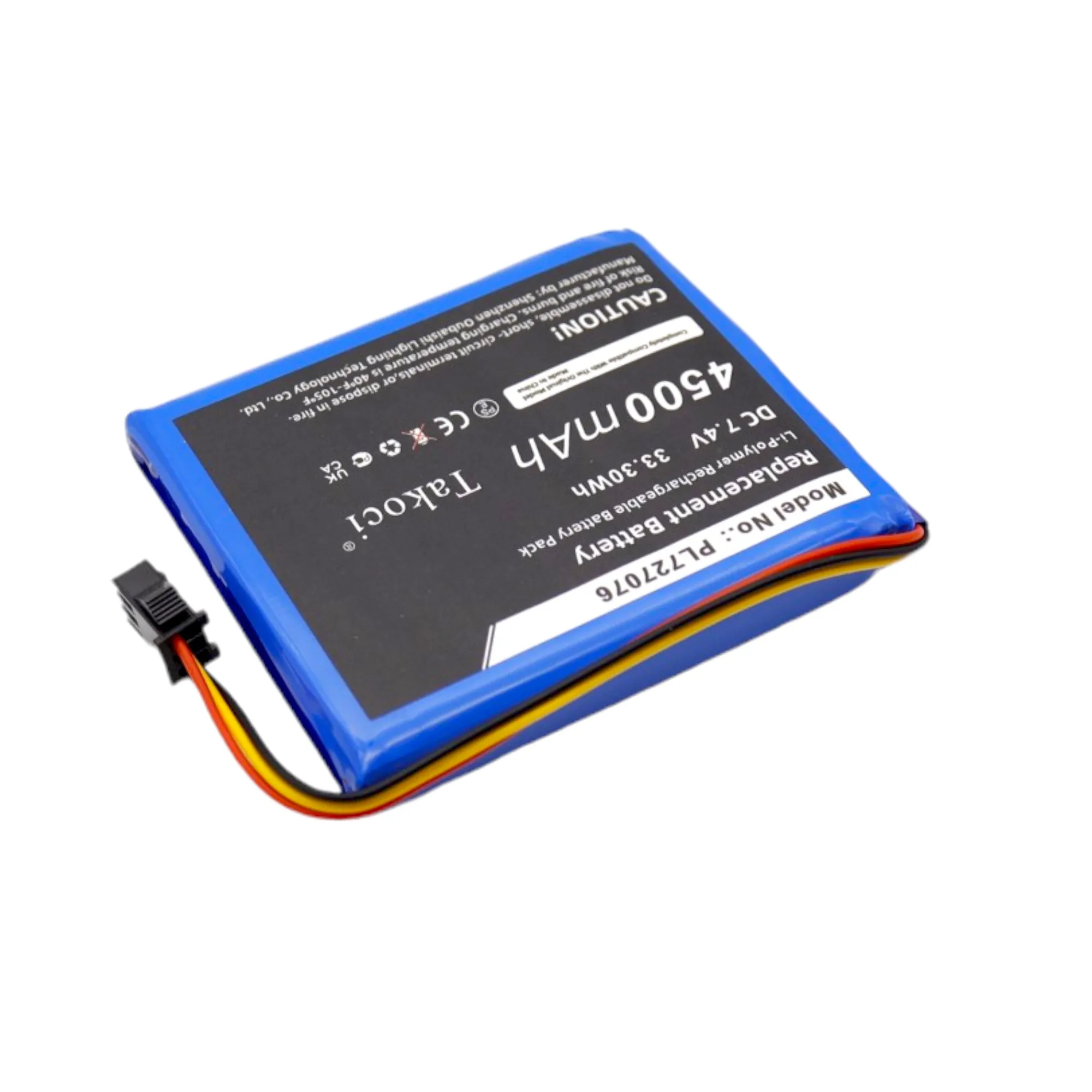 Replacement Battery for Hantek  DSO-1062B, DSO-1202B, DSO-1202S PL727076 7.4V/mA