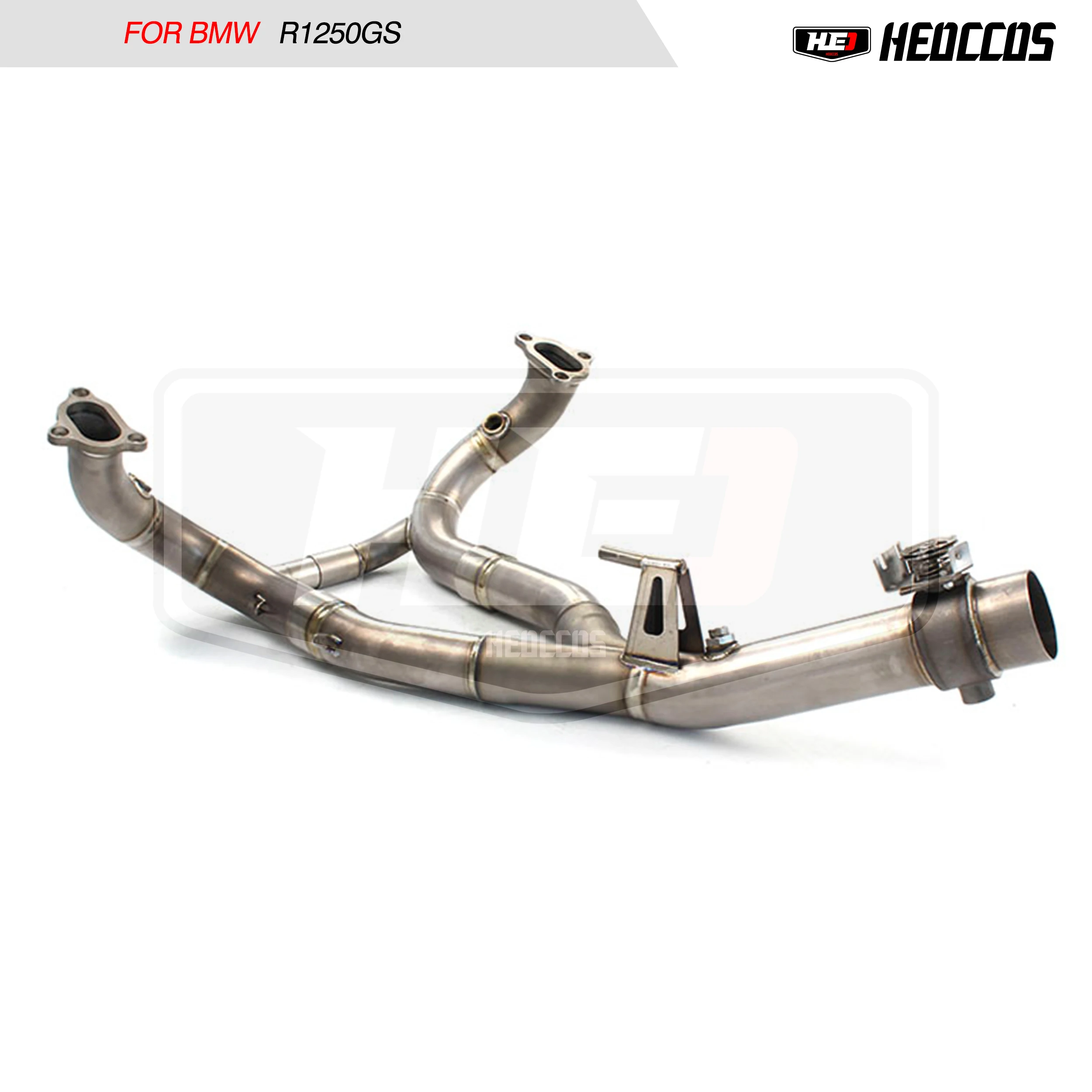 HEO titanium alloy exhaust For BMW R1250s performance upgrade of exhaust front pipe manifold, motorcycle exhaust system