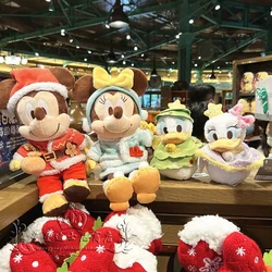 Original Disney 2022 Christmas Mickey Minnie Donald Duck Daisy cartoon cute action doll Children's birthday presents