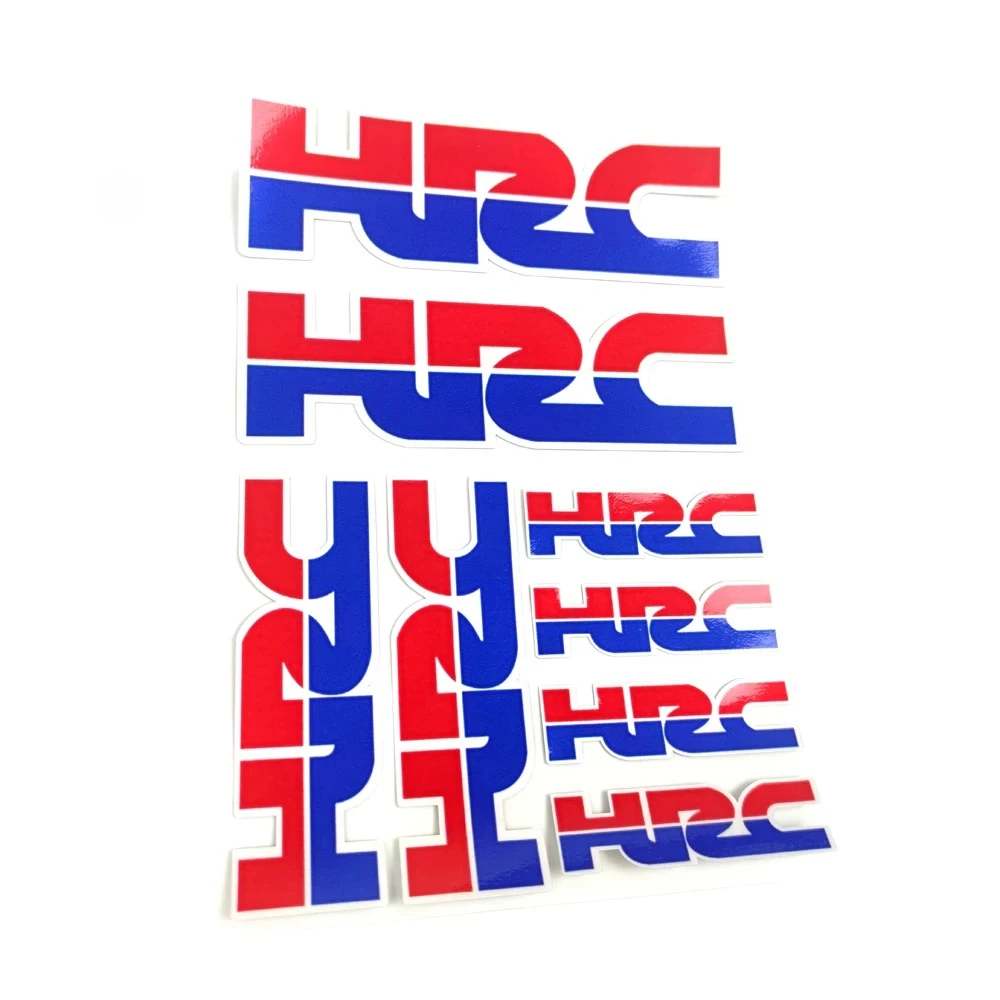 

HRC Motorcycle Decoration Stickers for Honda Reflective Waterproof Helmet Racing Decals Accessories Sponsor Stickers