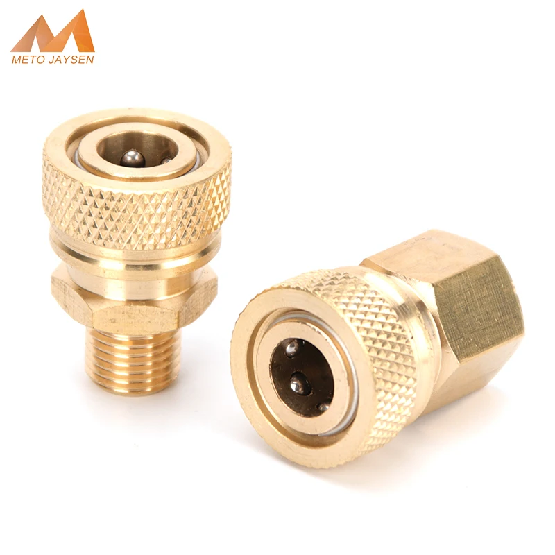 1/8NPT 8mm Female Male Quick Disconnect Connector 1/8BSPP M10x1 Air Refilling Copper Coupling Fittings Socket 2pcs/set