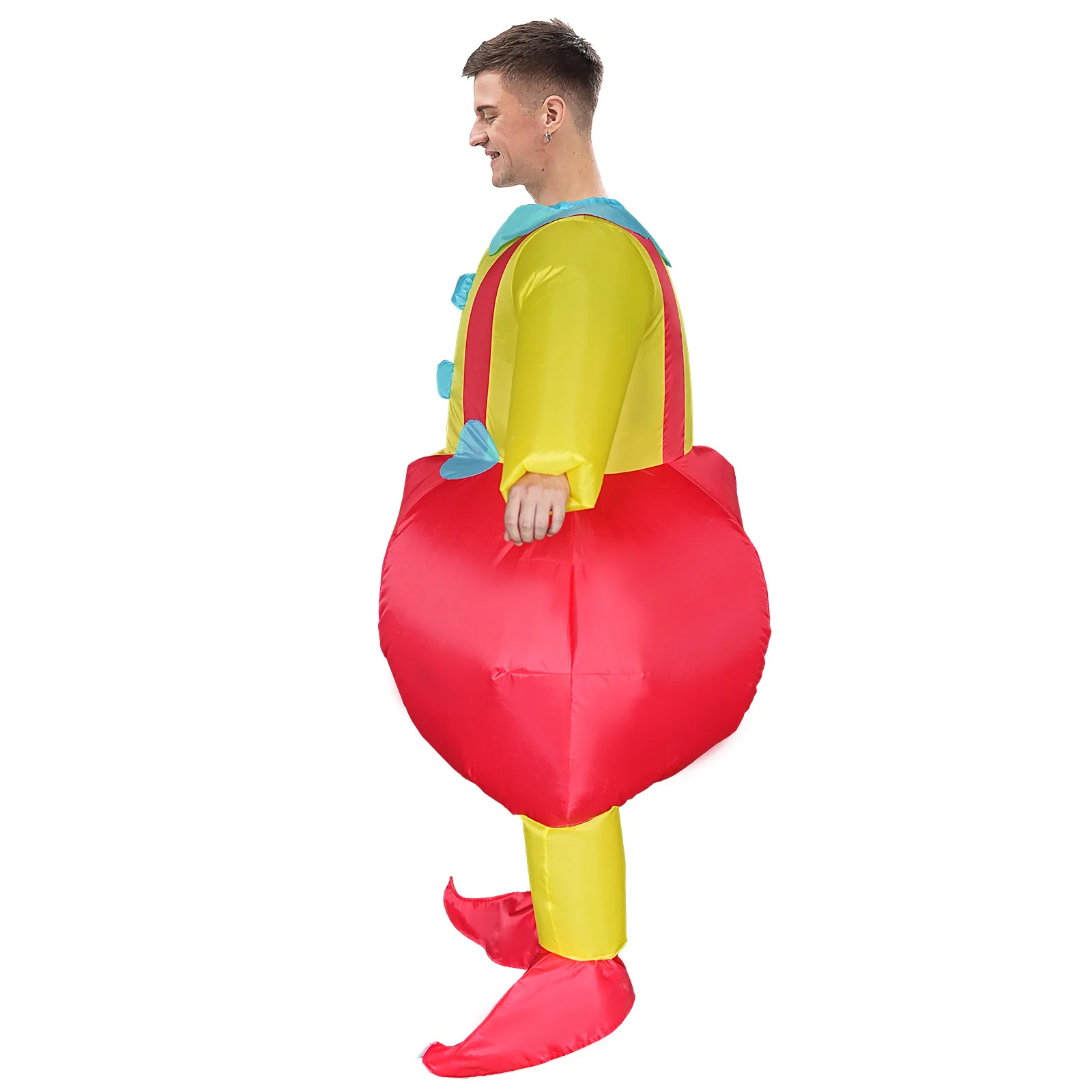 Big Bottom Clown Inflatable Costumes Blow Up Clothes Halloween Party Cosplay Costume Funny Performance Props view 4