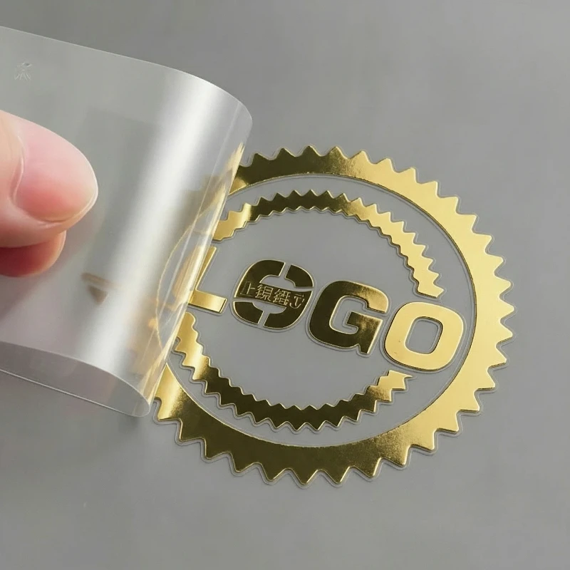 100PCS Personalized Stickers Custom Sticker Metal Gold Silver 3D Customized Transfer Sticker UV DTF Wedding Labels Company Logo