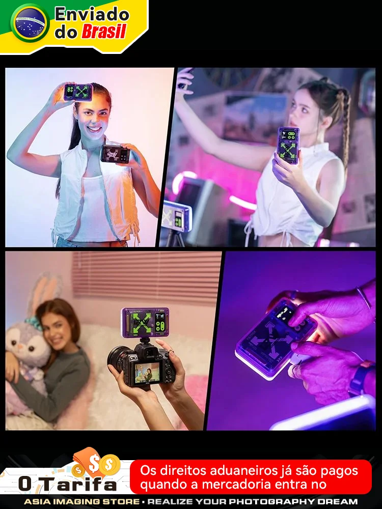 VILTROX RB-V12 Magnetic RGB Video Light 360° Full Color Portable LED Camera Light Panel with APP Control 2500K-8500K CRI 97+