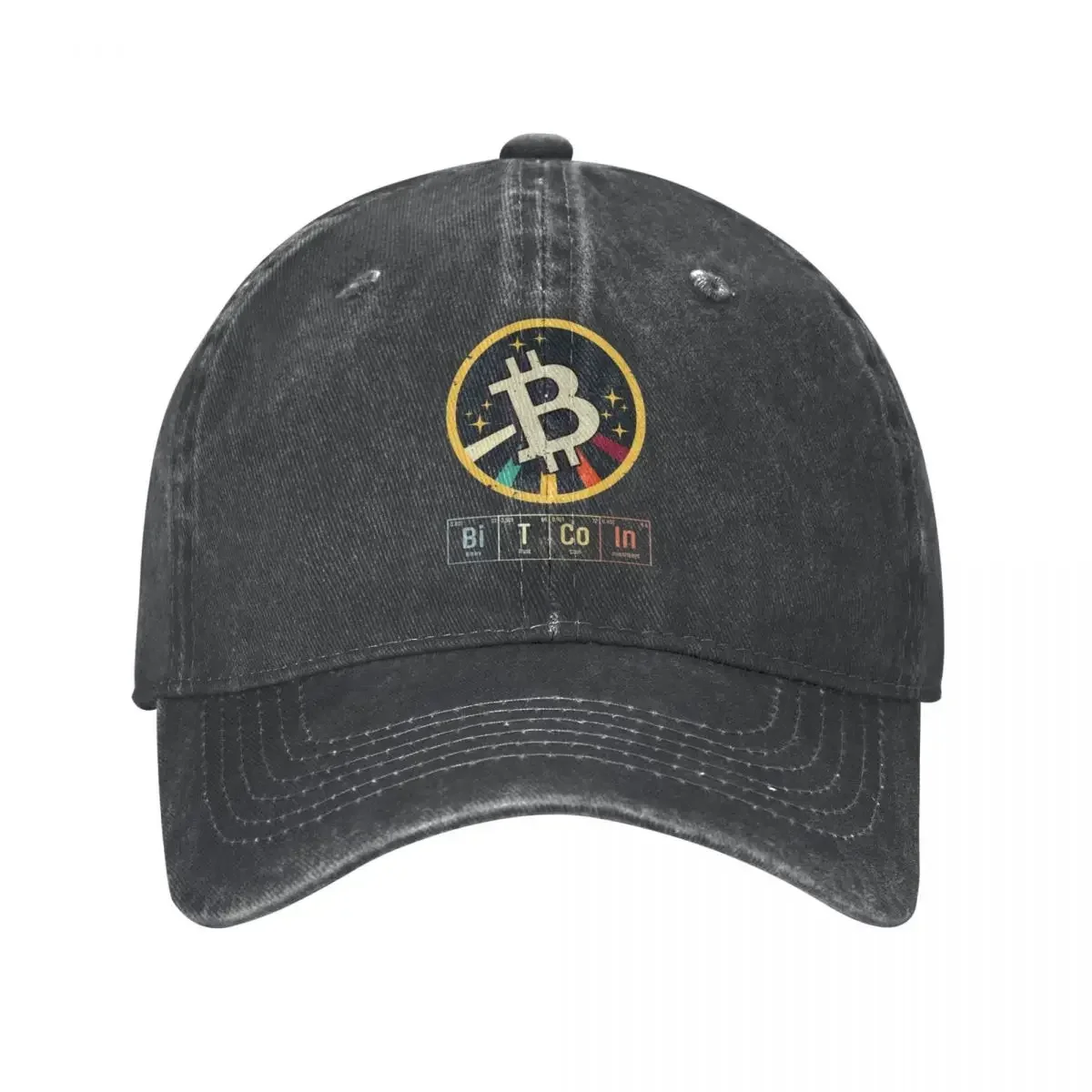 

BTC Crypto Bitcoin Baseball Cap Retro Distressed Denim Cryptocurrency Sun Cap Unisex Style Outdoor Running Golf Hats Cap