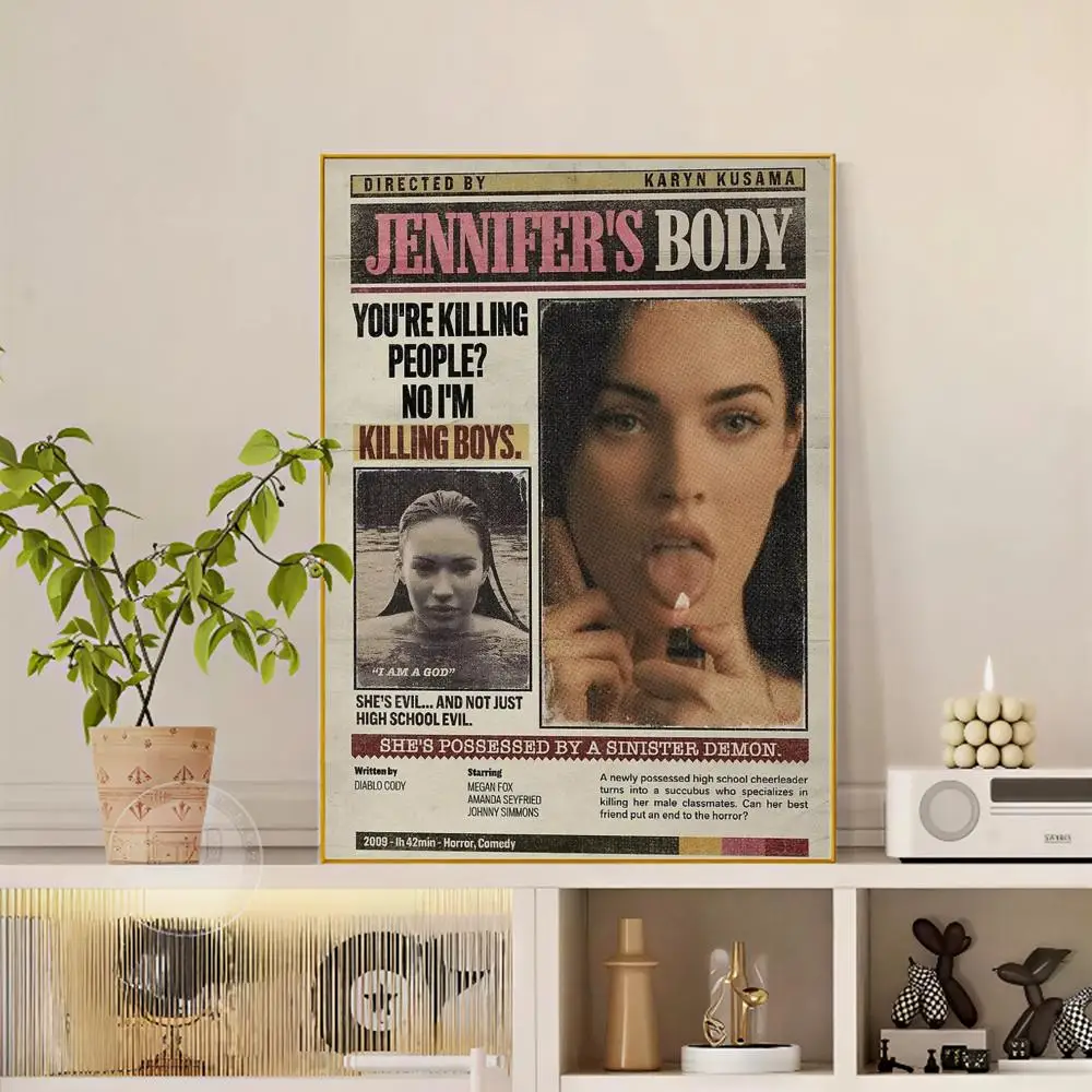 Pop-Film Jennifer Body Poster, vielseitige HD-wasserdichte Wandkunst, selbstklebende Dekoration für jeden Raum, ideales Geschenk – Detail 10
