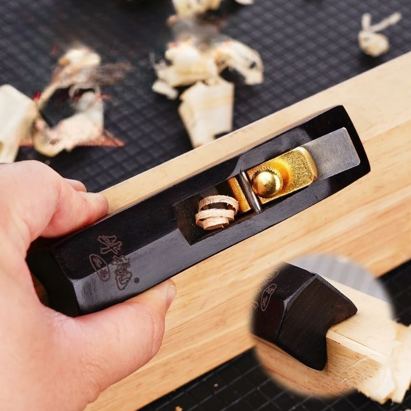 

12 см мини-рубанок для деревообработки, черное дерево, закругленный угловой строгальный станок, стальное лезвие, деревянная дуга, обрезка фасок, ручной строгальный станок, портативные инструменты «сделай сам»