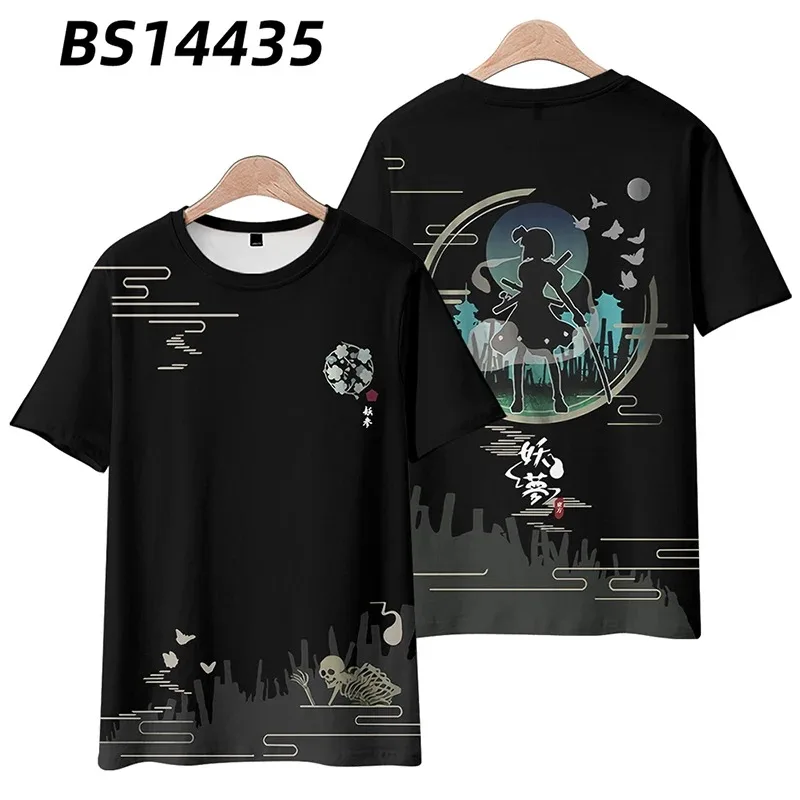 Anime Projeto TouHou Youmu Konpaku Impressão 3D T Shirt Mulheres Homens Verão Manga Curta Engraçado Tshirt Gráfico Tees 2024