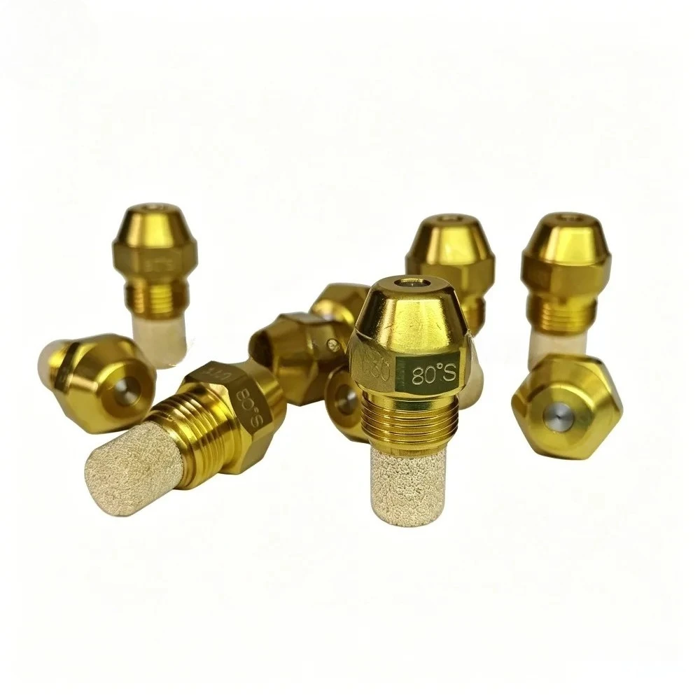 5PCS Brass Material with Stainer Oil Burner Nozzle Heavy ,fuel Burner Nozzle Spray Nozzle,Household Boiler Oil Burner Nozzle