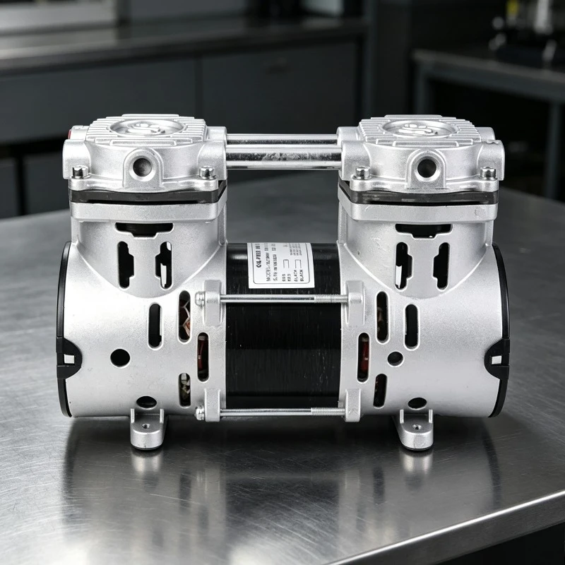 Quiet Double Head Mini Oil-Free Electric Vacuum Pump 220V/110V AC Air Sampling Lab Industrial
