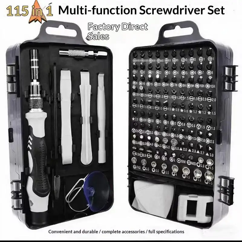 [MOA]2026 115 In 1 Precision Screwdriver Set Magnetic Repair Tools Kit For Computer Laptop Phone Household Repairs[MOA]