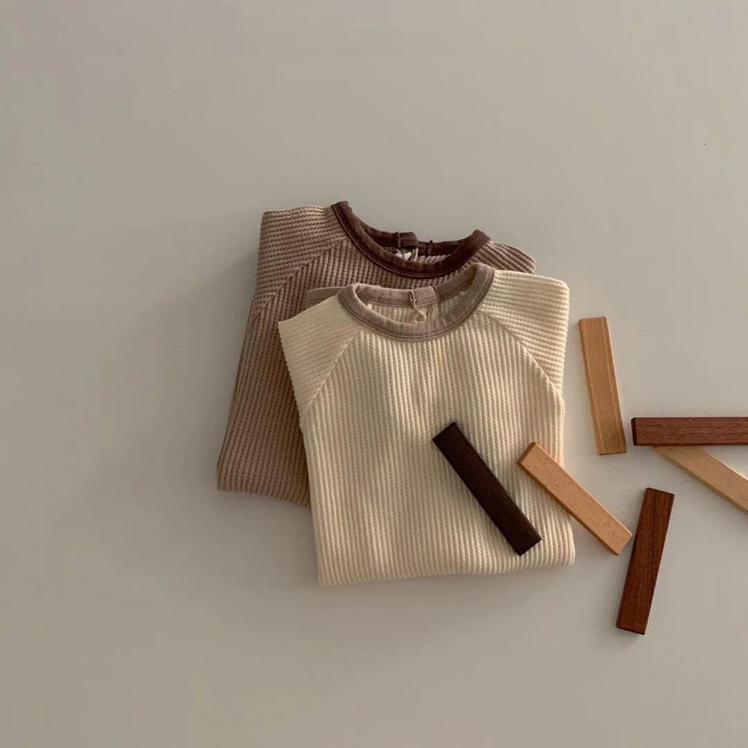 طفل الفتيات الفتيان السروال القصير طويلة الأكمام القطن الاطفال البلوز بذلة الوليد لطيف ملابس ملابس الطفل الملحقات #4