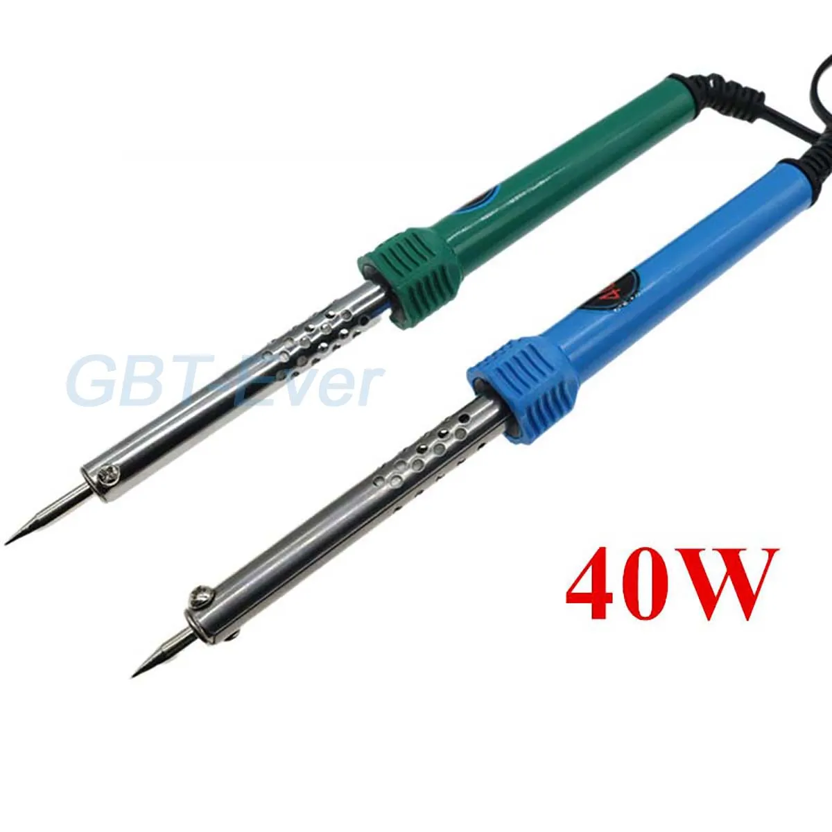 40W External Heat Tipped Electric Soldering Iron Gun Household Soldering Tool DIY Modeling Soldering Gun Blue/Green Handle