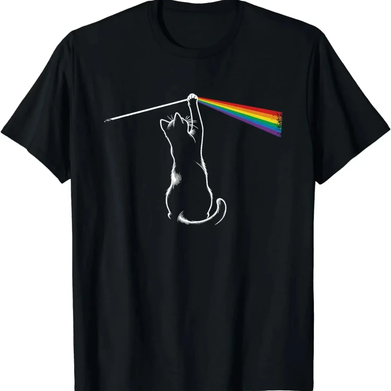 

Забавная футболка с милым котом, рок-музыка, подарок, одежда унисекс, уличная одежда с принтом, футболки с графическим рисунком, топы, одежда в повседневном стиле в стиле аниме