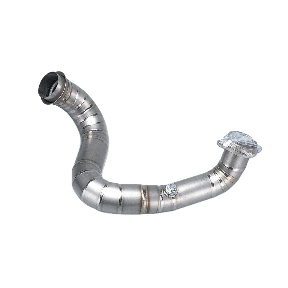 

STLF Moto Bike Exhaust System for690 Titanium Front Link Pipe Escape Elbow Header Steel Connect Stock 2012-2018 Models New