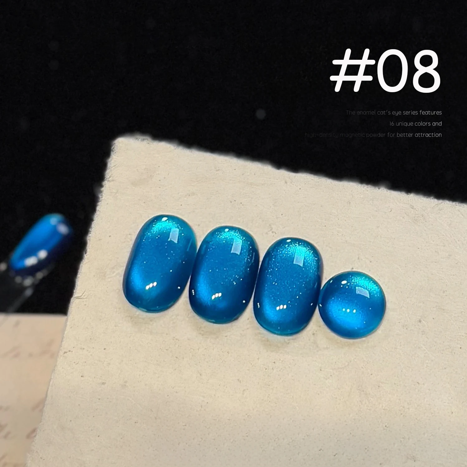 1 stks PSK 2025 nieuwe Emaille Cat Eye Gel Nagellak Whitening Blauw Paars Rood Groen Fonkelende Glazen Kraal Nail Art nagelbenodigdheden