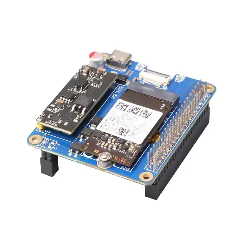 Raspberry Pi 5 PCIe to M.2 NVMe SSD HAT With POE Adapter Board PCIEx1 Gen2/Gen3  RPi5 2242/2230