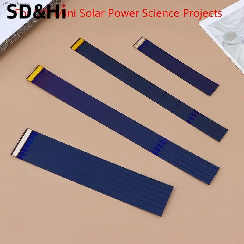 Diy Mini Solar Power Science Projects Thin Film Solar Panel for Low Power IoT Electronics Battery Charger Flexible Solar Cell