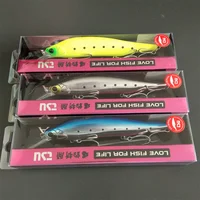 TSURINOYA 3PCS 115S SinKing Minnow Jerkbait 18.5g 115mm Señuelo de Pesca Artificial Profesional para Agua Salada