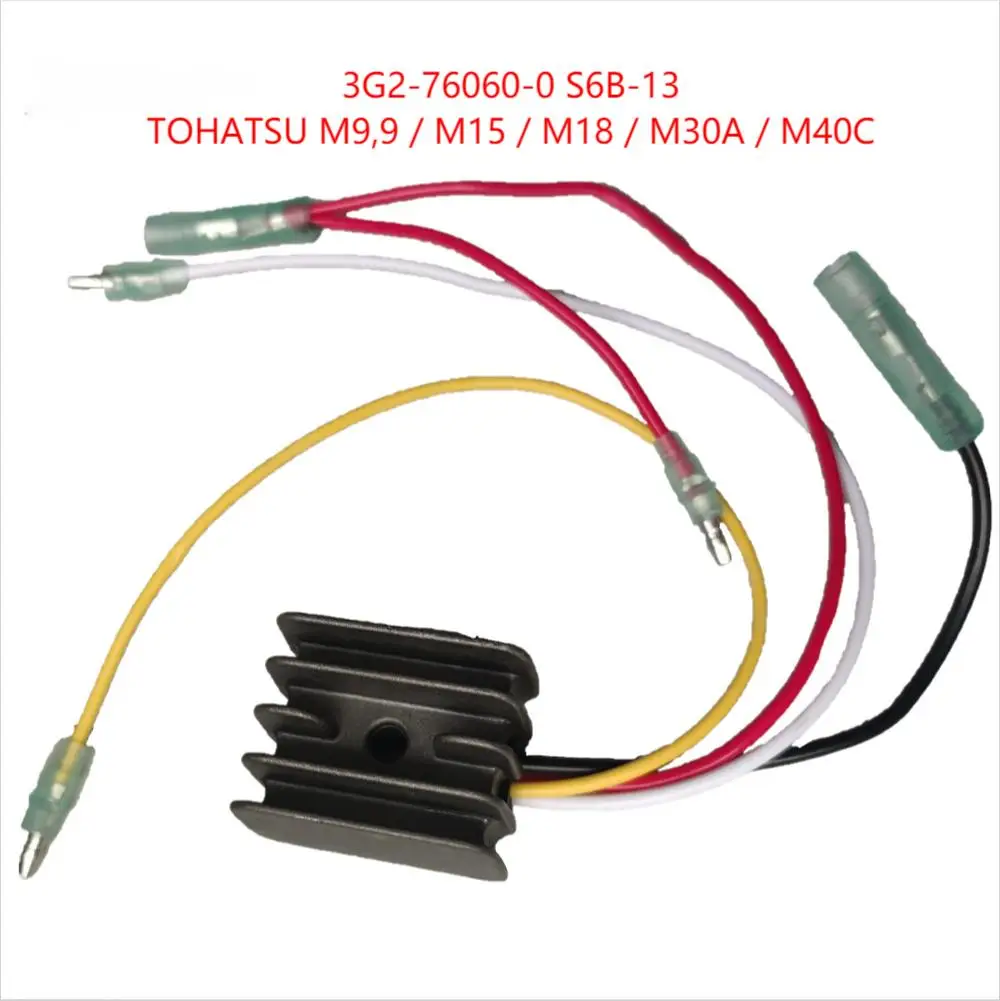 Rectifier Regulator For TOHATSU M9,9 / M15 / M18 / M30A / M40C  3G2-76060-0 S6B-13