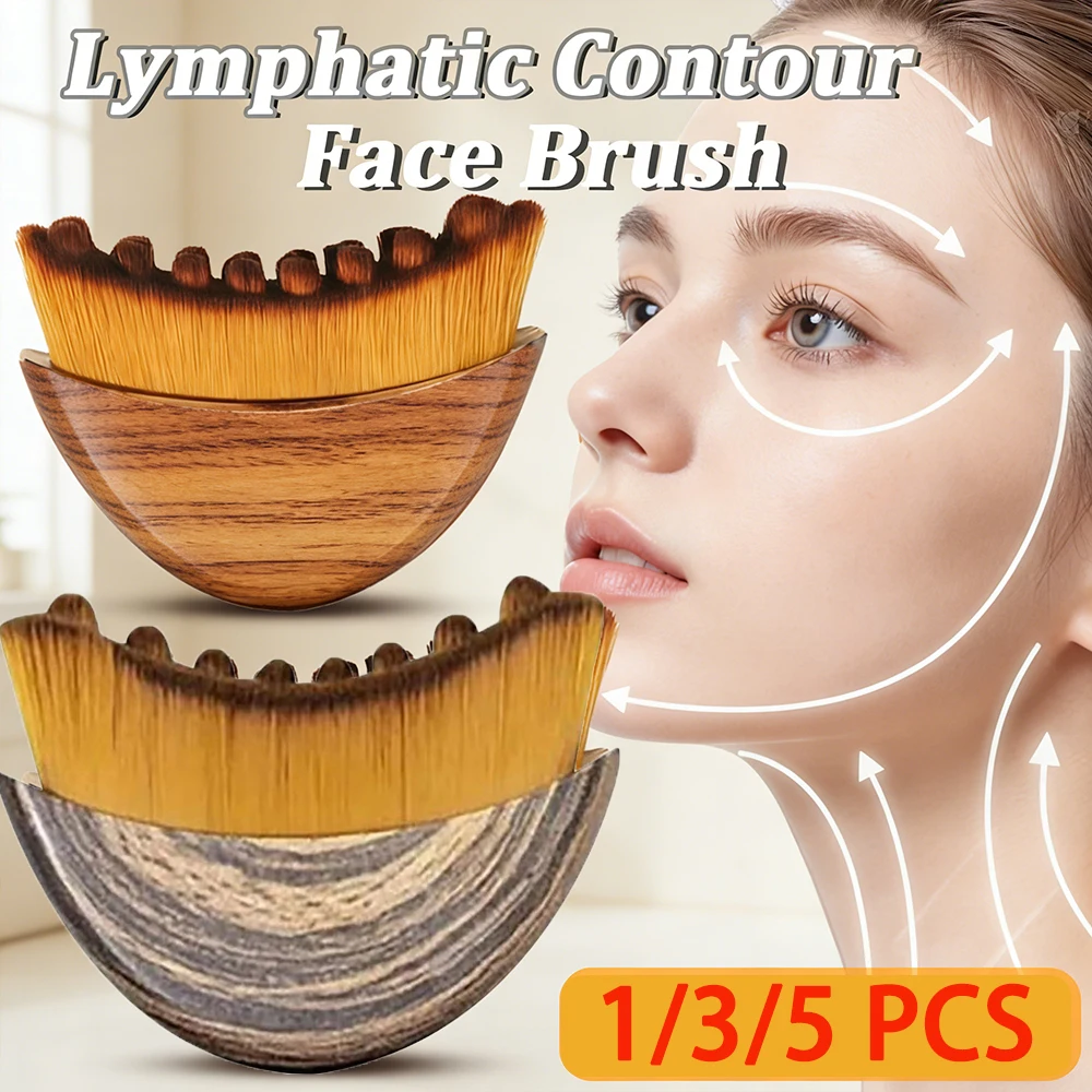

1/3/5Pcs Lymphatic Contour Face Guasha Slim The Face Jawline and Reduce Swelling Body Brush Blood Circulation Massage Tool Relax