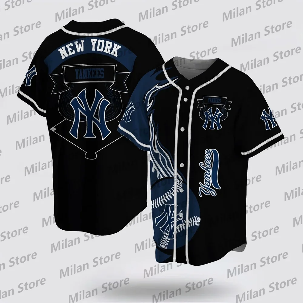 New Style Summer Baseball Jersey American New York Baseball Jersey/Yankees Baseball Jersey With Simple Design For Fans Jersey