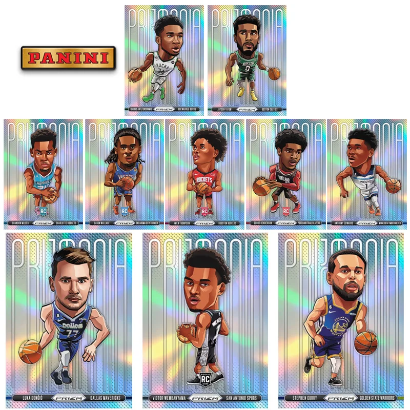 

Panini 2024 Nba Prizmania Victor Wembanyam Stephon Curry Luka Doncic Diy Homemade Basketball Star Trading Cards Birthday Gift