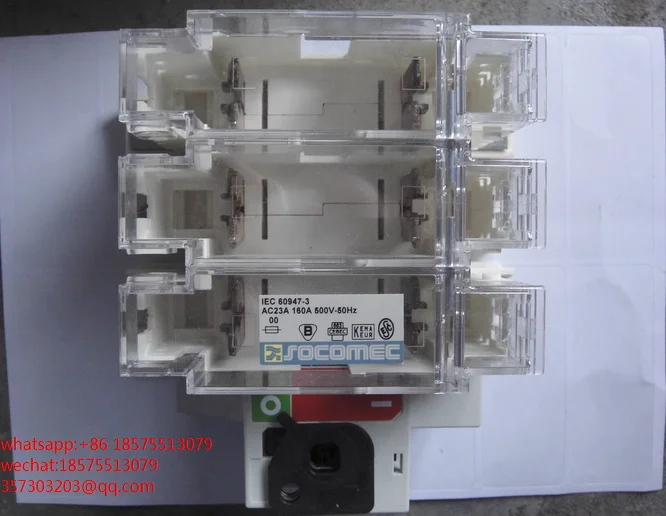 For SOCOMEC  IEC 60947-3 AC23A Switch 160A 500V, 50HZ  1 Piece