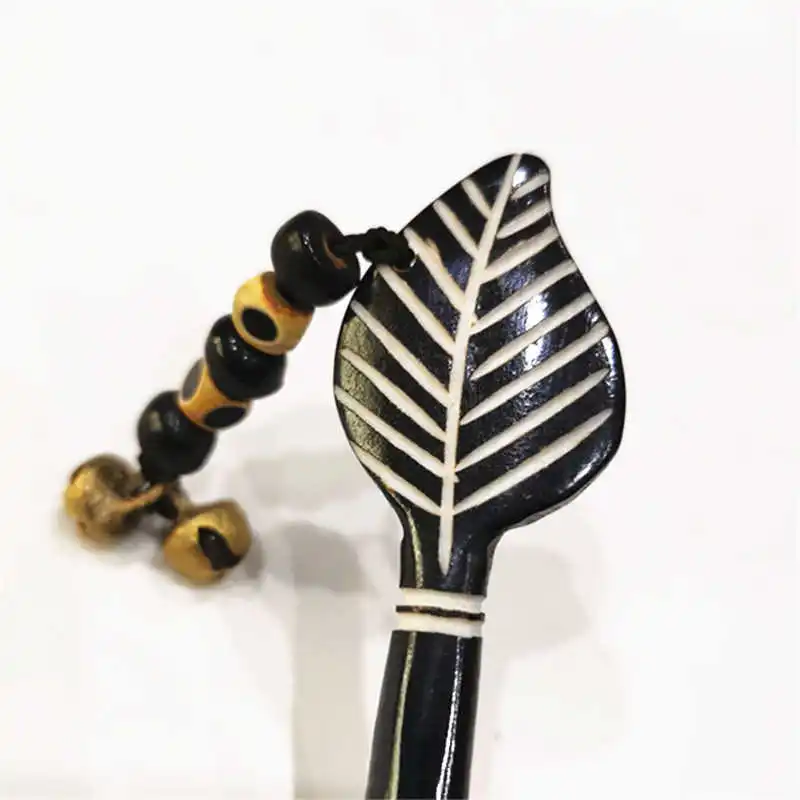 Hairwear Tibet Yak Bone Hand Carved Seasnail Hairpins Ethnic Tribal Hairwear Hairsticks Double Patterns L023