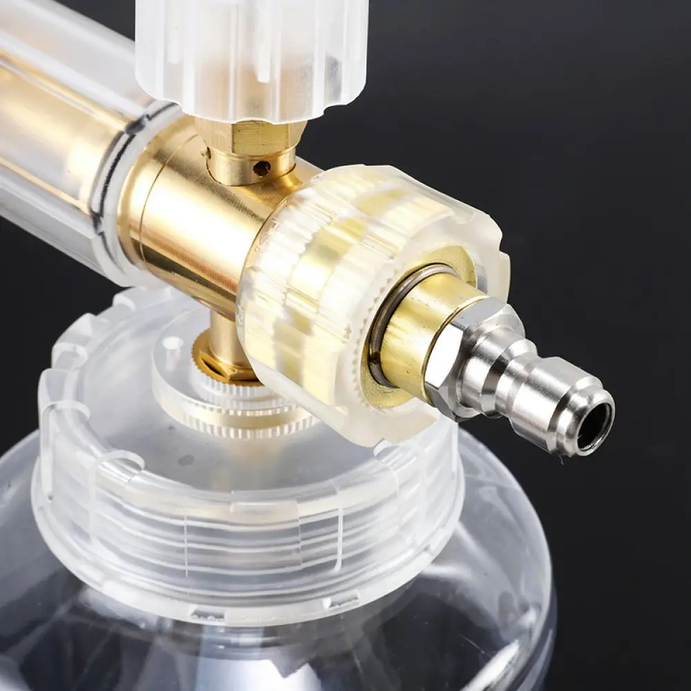 High Pressure Foam Dispenser For For Ruihong Adjustable Car Cleaning Tool Transparent Pot With Quarter Inch Quick Connector
