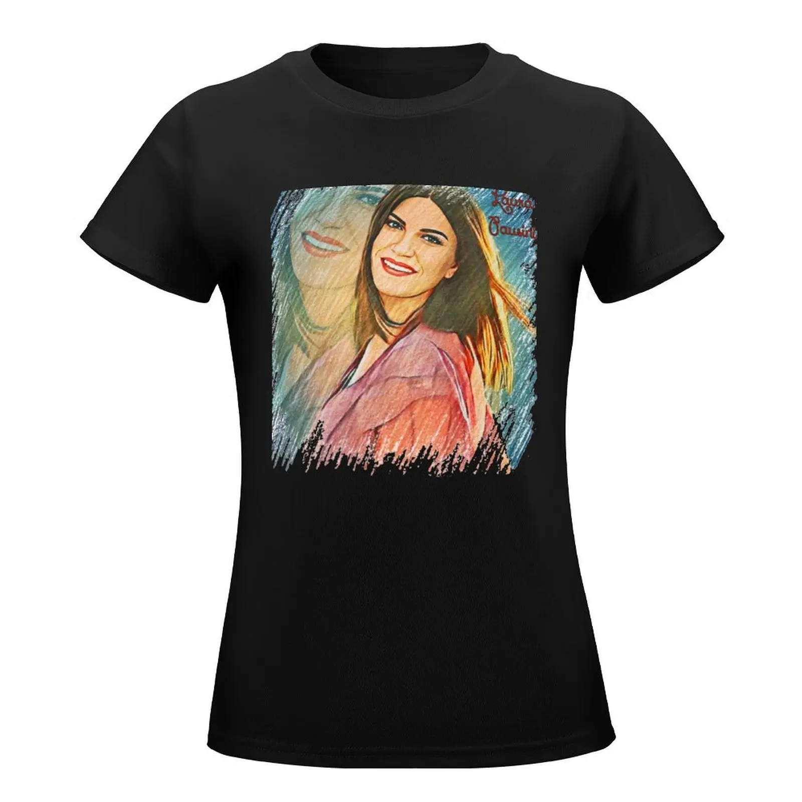 LAURA PAUSINI T-Shirt shirts graphic tees lady clothes plus size tops female western t shirts for Women