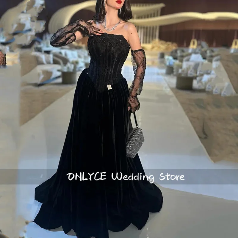 

Customized Luxurious Women's Evening Dresses for Special Occasions Lace Evening Dresses Evening Dress Robes De Soirée Black