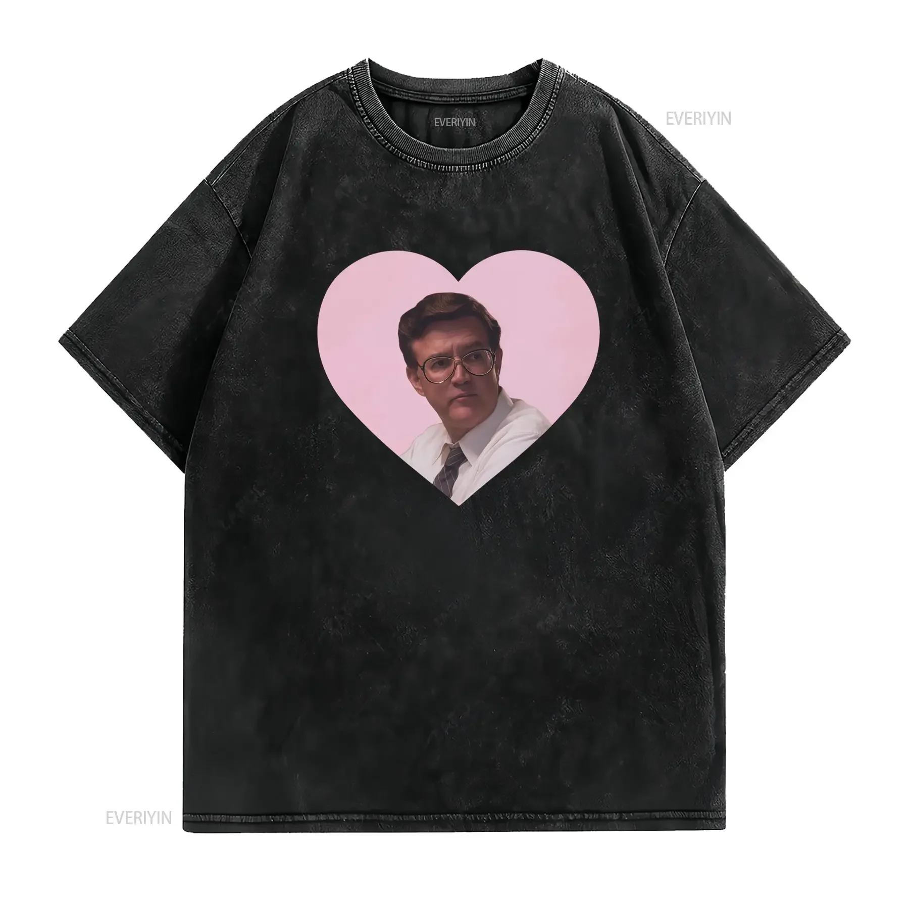 Camiseta Pastel Ted Wheeler Cuello Redondo Casual con Estampado de Lavable a Máquina Ajuste Perfecto Nombre para vintage