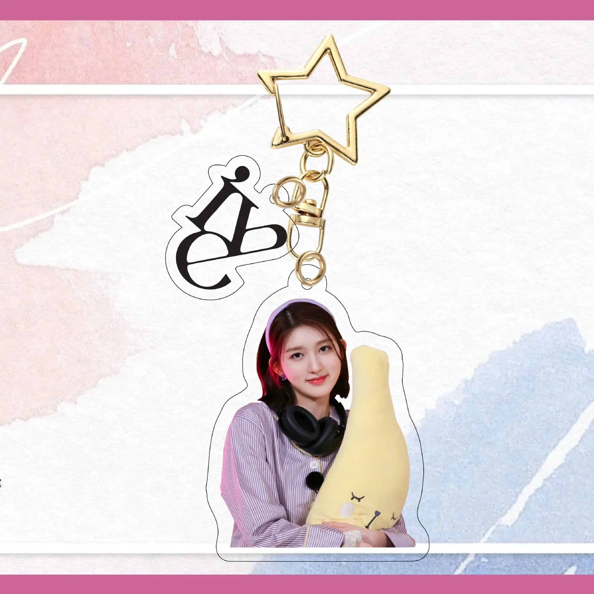 Korean Girl Group's Yujin Gaeul Wonyoung Leeseo New Acrylic Keychain Bag Pendant Accessory Celebrity Accessories Friend Gift